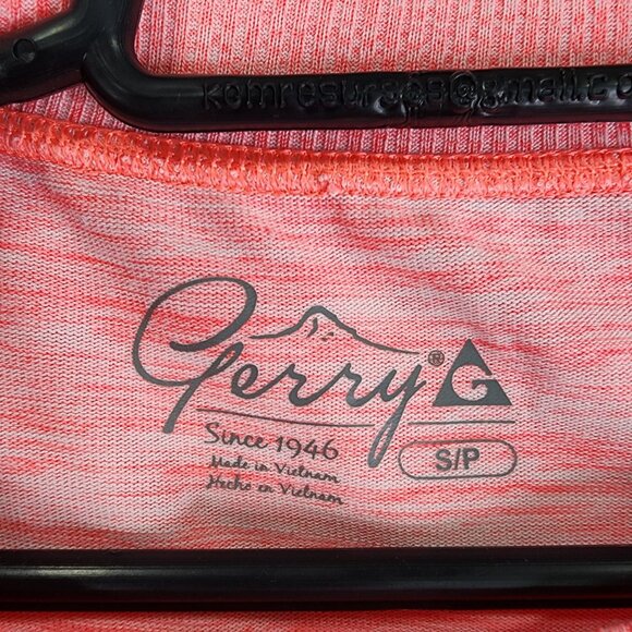 Womens Pink Gerry Pullover Top Shirt Zipper Crewneck Long Sleeve Size S - Picture 3 of 9